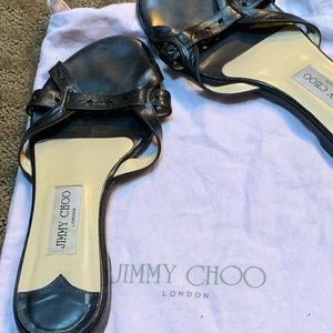 Jimmy Choo backless flat sandals